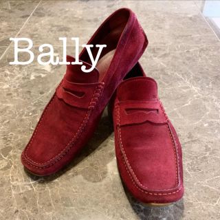 バリー(Bally)のBally スエード ローファー ワインレッド(スリッポン/モカシン)