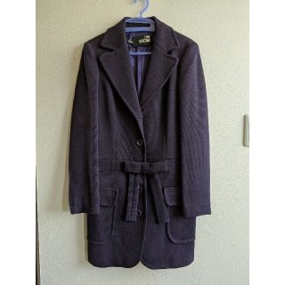 人気満点 MOSCHINOモスキーノ＊ベージュロングコート＊35％シルク混