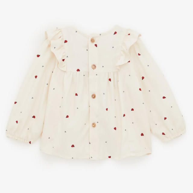 ZARA KIDS(ザラキッズ)の新品タグ付☆ZARAkids てんとう虫プリントシャツ キッズ/ベビー/マタニティのベビー服(~85cm)(シャツ/カットソー)の商品写真