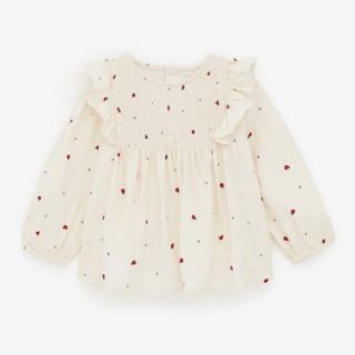 ザラキッズ(ZARA KIDS)の新品タグ付☆ZARAkids てんとう虫プリントシャツ(シャツ/カットソー)