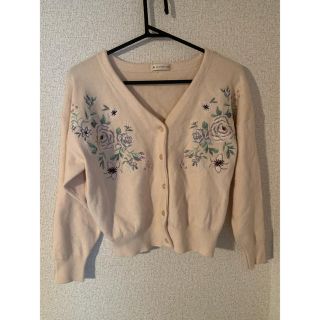 マジェスティックレゴン(MAJESTIC LEGON)の花柄刺繍カーディガン(カーディガン)