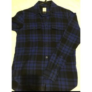 ギャップ(GAP)のGAPｰ青・黒チェックシャツ Mサイズ(シャツ)