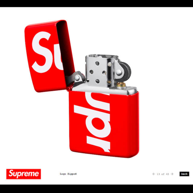 supreme Logo Zippo 18ssタバコグッズ