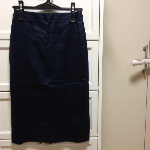 agnes b.(アニエスベー)のアニエスベー♡黒つやコットンスカート レディースのスカート(ひざ丈スカート)の商品写真