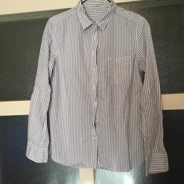 MUJI (無印良品)(ムジルシリョウヒン)の無印良品 ストライプシャツ レディースのトップス(シャツ/ブラウス(長袖/七分))の商品写真