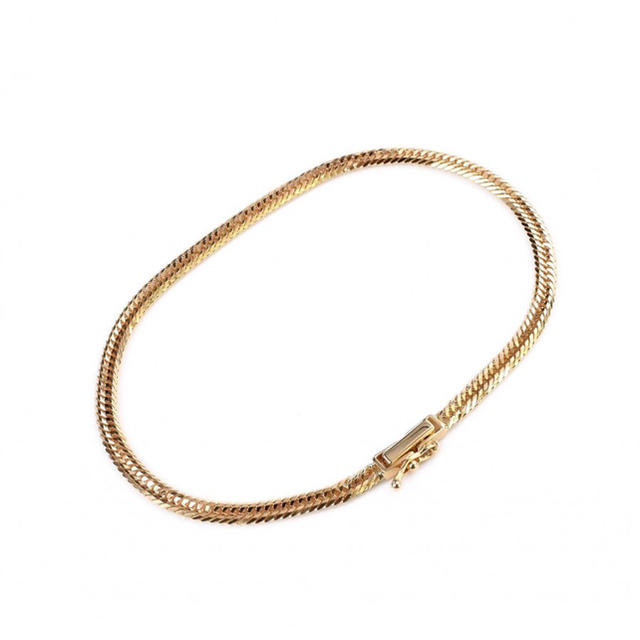 ⭐︎(B041009) 18金ブレスレット ITALY 750 18金YG