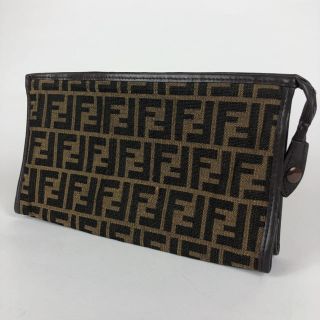 FENDI - FENDI フェンディ ズッカ柄 ミニクラッチバッグ セカンド