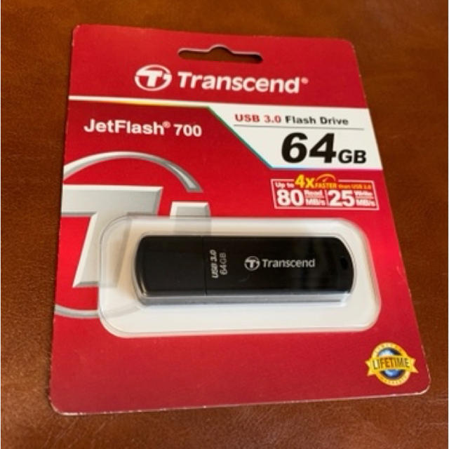 Transcend(トランセンド)のTranscend製 USBメモリ 64GB 新品 スマホ/家電/カメラのPC/タブレット(PC周辺機器)の商品写真