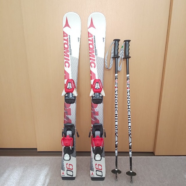 在庫あり 即納】 atomic スキー板 172cm LEKIストック オールインワン