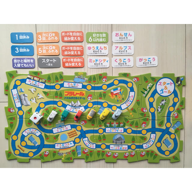 Takara Tomy(タカラトミー)のプラレール パズルすごろくゲーム キッズ/ベビー/マタニティのおもちゃ(電車のおもちゃ/車)の商品写真