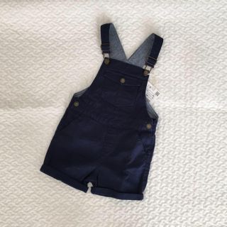 ザラ(ZARA)の新品未使用 zara baby ザラベビー サロペット ネイビー 86(パンツ)