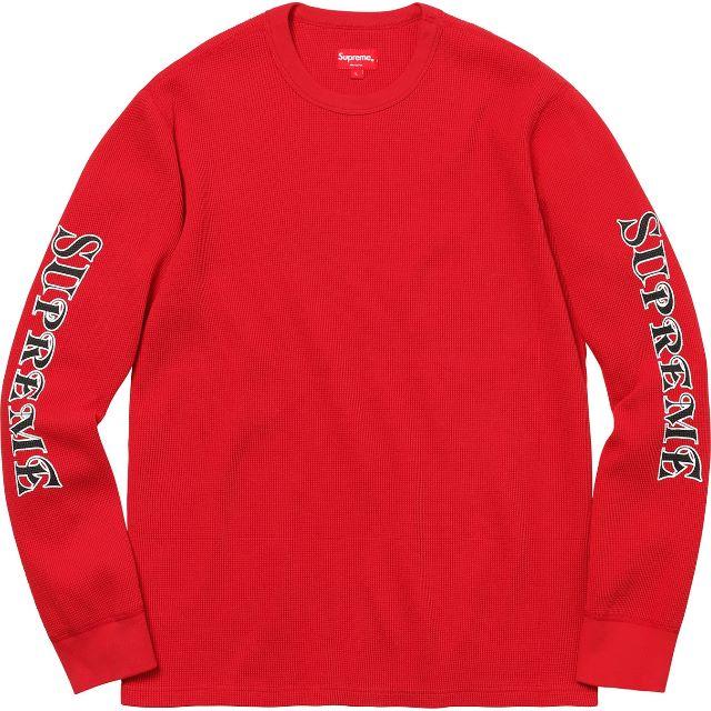 Supreme Logo Waffle Thermal