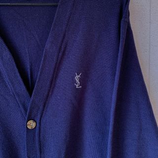 Yves Saint Laurent イヴサンローラン カーディガン ネイビー