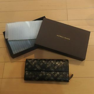 ボッテガヴェネタ(Bottega Veneta)のBOTTEGA VENETA　レザーｘパイソン　長財布(長財布)