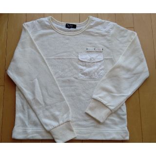 イーストボーイ(EASTBOY)の【未使用品】イーストボーイ カットソー トレーナー 白 オフホワイト140  (Tシャツ/カットソー)