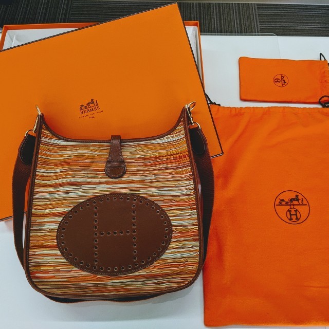 HERMES エルメス エブリン PM ショルダーバッグ ヴィブラートブラウン