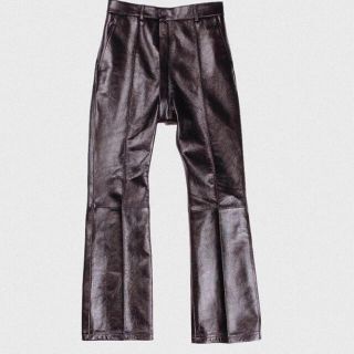 クリスチャンダダレザーパンツ boot cut leather trousers