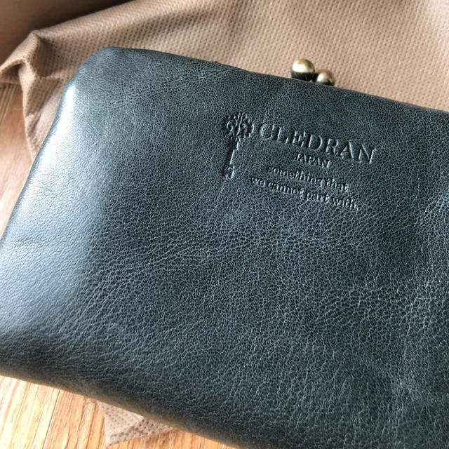 CLEDRAN - クレドラン がま口 二つ折り財布 ネイビー の通販 by