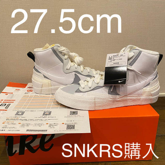 NIKE sacai BLAZER MID ナイキ サカイ ブレザー 27.5