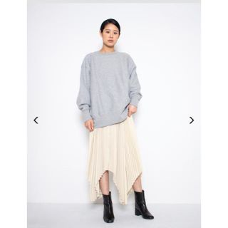 HYKE  LONG-SLV SWEATSHIRT(BIG)  裏起毛スウェット