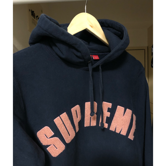 Supreme Arch Logo Fooded Sweatshirts M 3