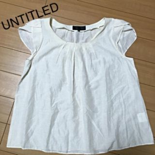 アンタイトル(UNTITLED)の送料込 美品 UNTITLED カットソ(カットソー(半袖/袖なし))