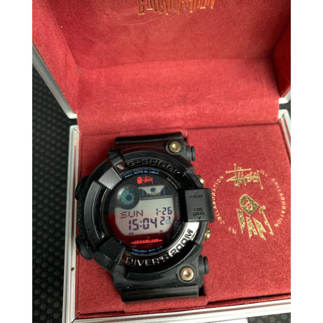 2022人気新作 CASIO - カシオフロッグマン　エイプ　ステューシー BAPE×STUSSY×G-SHOCK 腕時計(デジタル)