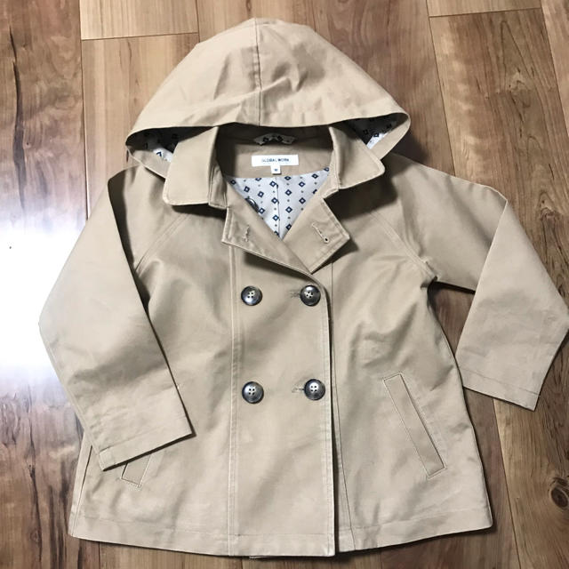 GLOBAL WORK(グローバルワーク)のkids GLOBAL  WORK トレンチコート キッズ/ベビー/マタニティのキッズ服女の子用(90cm~)(コート)の商品写真