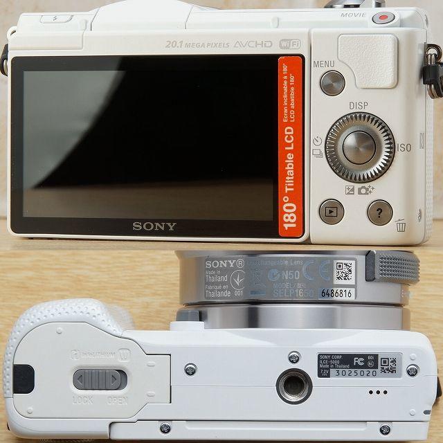 SONY(ソニー)のぴのっきい様専用SD無 欠品なし Wi-Fi SONY α5000 140ショッ スマホ/家電/カメラのカメラ(ミラーレス一眼)の商品写真