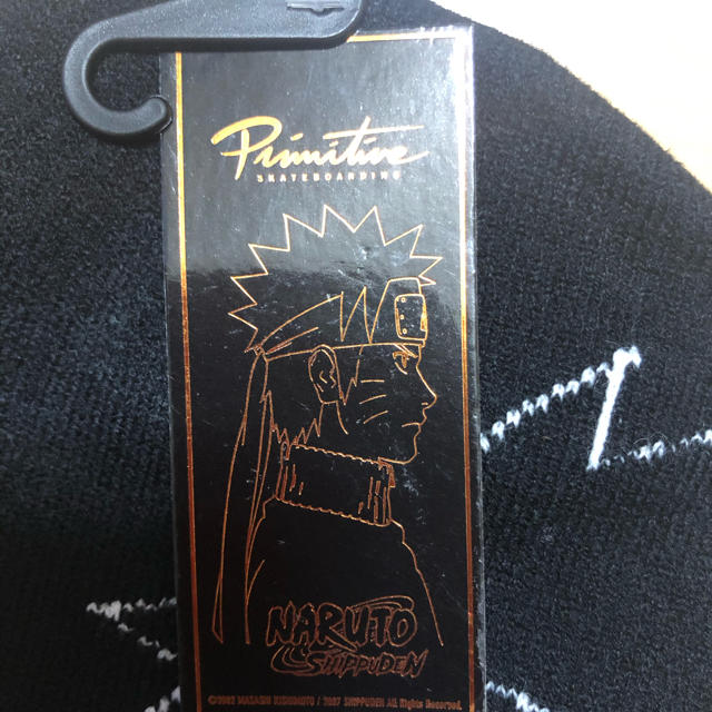 NARUTOブラックニットキャップ メンズの帽子(ニット帽/ビーニー)の商品写真