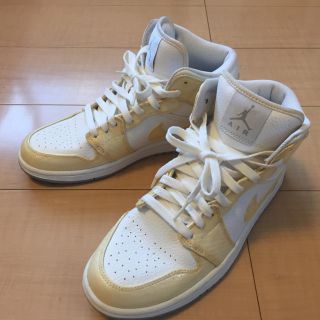 ナイキ(NIKE)のNIKE AIRJORDAN エナメルホワイト(スニーカー)