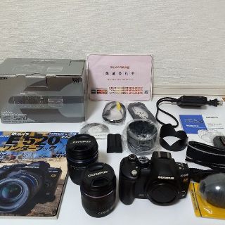 オリンパス(OLYMPUS)の☆美品☆OLYMPUS E-520ダブルズームキット(デジタル一眼)