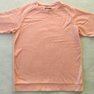 グラニフ(Graniph)のgraniph ベルベットTシャツ サーモンピンク×パープル(Tシャツ(半袖/袖なし))