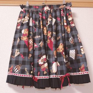 アンジェリックプリティー(Angelic Pretty)の夢見るプレゼントスカート 黒(ひざ丈スカート)