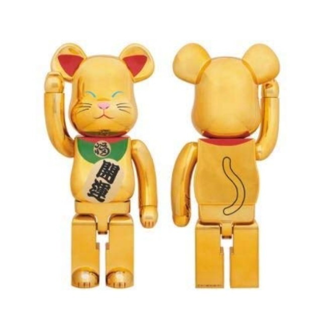 MEDICOM TOY(メディコムトイ)の BE@RBRICK 招き猫 金メッキ 弐 1000％ ソラマチ限定 エンタメ/ホビーのおもちゃ/ぬいぐるみ(キャラクターグッズ)の商品写真