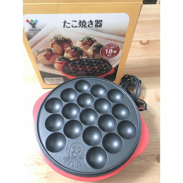 たこ焼き器 18個焼き YAMAZEN スマホ/家電/カメラの調理家電(たこ焼き機)の商品写真