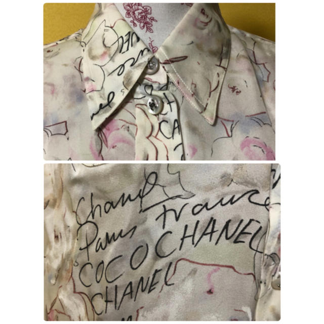 CHANEL - ☆CHANEL☆ カメリア柄シルクブラウス 未使用の通販 by CHANEL - ☆CHANEL☆ カメリア柄シルクブラウス 未使用の通販 by
