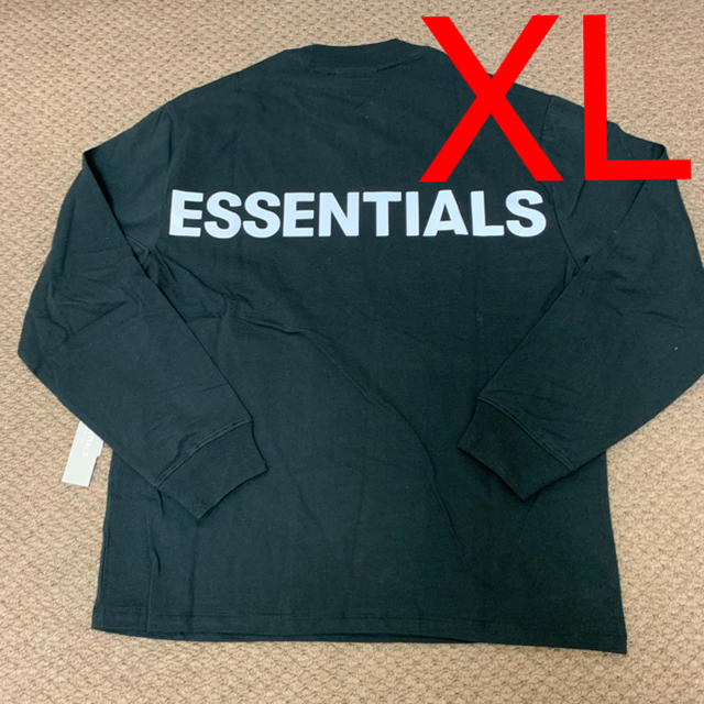 ネット卸売り XL Fear Of God Essentials Long sleeve 黒