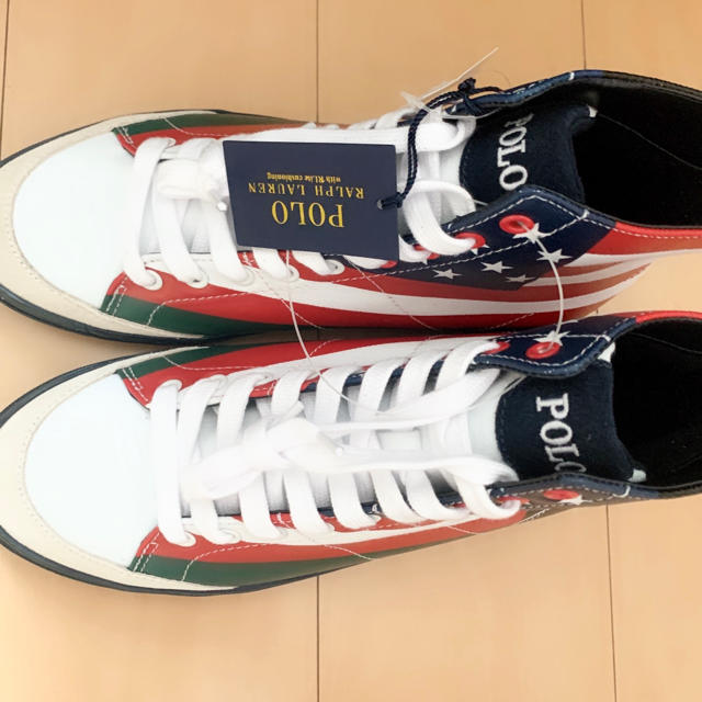 POLO RALPH LAUREN(ポロラルフローレン)の新品★ポロラルフローレン★ハイカットスニーカー★SOLOMON★POLO メンズの靴/シューズ(スニーカー)の商品写真