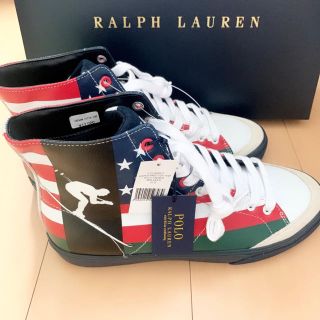 ポロラルフローレン(POLO RALPH LAUREN)の新品★ポロラルフローレン★ハイカットスニーカー★SOLOMON★POLO(スニーカー)