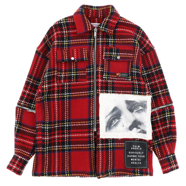 正規品! Balenciaga - ジャケット チェック ANGELS Palm シャツ - jet