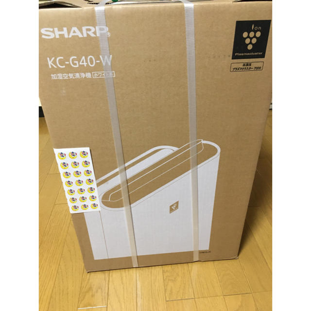 SHARP(シャープ)のシャープ　加湿空気清浄機　KC-G40-W スマホ/家電/カメラの生活家電(空気清浄器)の商品写真