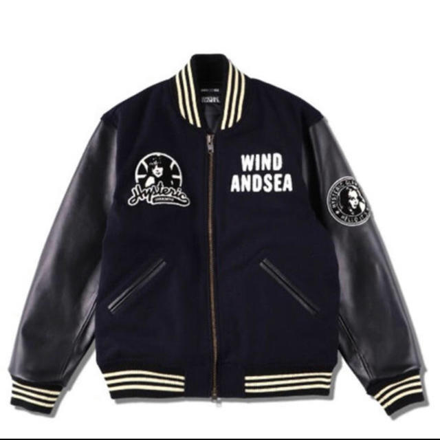 HYSTERIC GLAMOUR(ヒステリックグラマー)のWIND AND SEA ヒステリックグラマー 木村拓哉 スタジャン メンズのジャケット/アウター(スタジャン)の商品写真