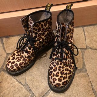 ドクターマーチン(Dr.Martens)のドクターマーチン ハラコ ヒョウ柄 ブーツ(ブーツ)