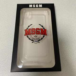 エムエスジイエム(MSGM)の新品未開封　MSGM iPhone  Xスマホケース(iPhoneケース)