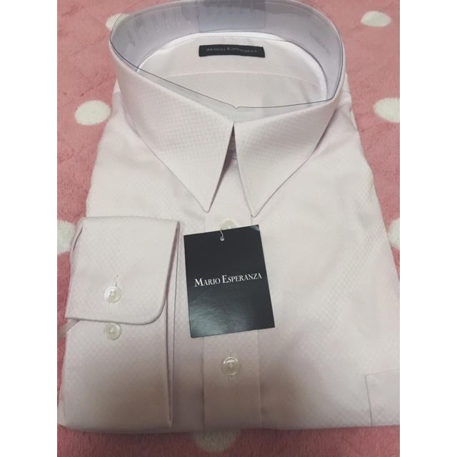 MARIO ESPERANZA ワイシャツ 7LB 形態安定シャツ 淡いピンク メンズのトップス(シャツ)の商品写真
