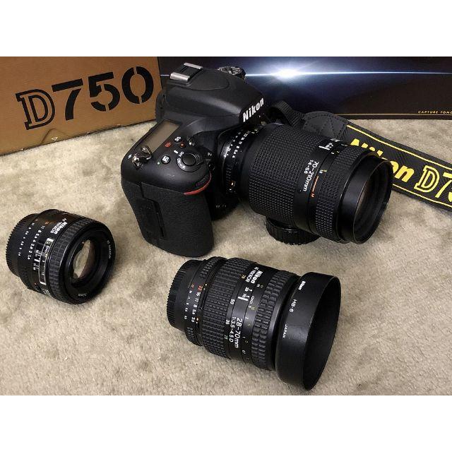 セール!ダブル保証価格 Nikon D750 レンズ3本 ダブルズーム 単焦点