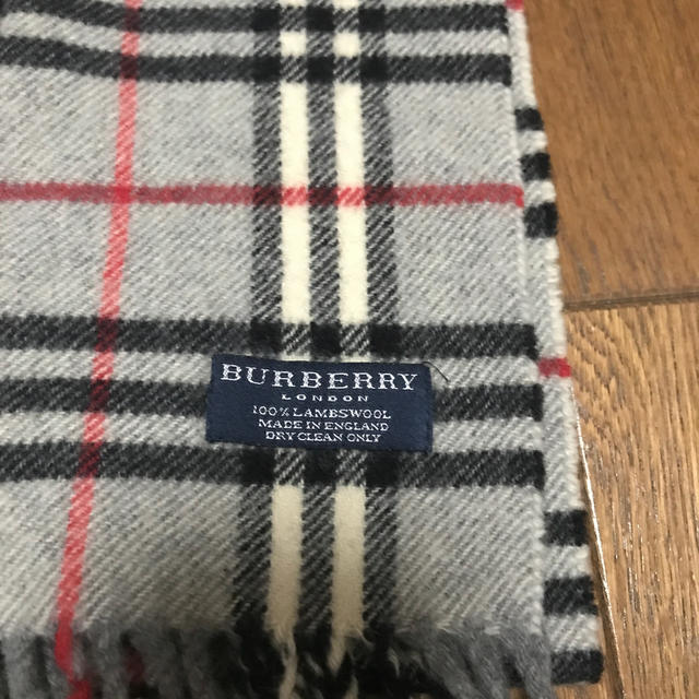 BURBERRY(バーバリー)のBURBERRY バーバリー　チェック　マフラー　グレー レディースのファッション小物(マフラー/ショール)の商品写真