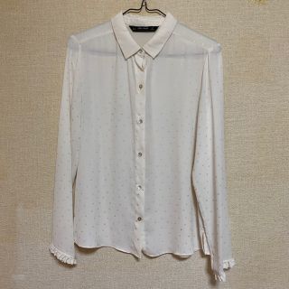 ザラ(ZARA)のZARA ドット柄シャツ(シャツ/ブラウス(長袖/七分))