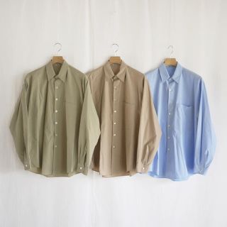 AURALEE 18SS WASHED  FINKS BIG SHIRT 3(シャツ)